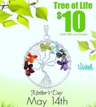 Spend $60 before tax and you can purchase the new semi-precious Tree of Life Pendant 🌲 for ONLY $10! Just in time for #mothersday 💞💞💞