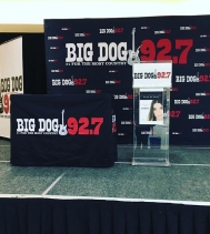 All set up and ready for @bigdog927regina to present @jessmoskaluke with her Saskatchewan Country Music Association Awards! The 🎉celebrations 🎉 start at 1PM tomorrow, in Centre Court!
