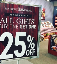 Great gift ideas @hickoryfarms @northgateyqr! All gift baskets are BOGO at 25% Off! Black Friday Only!! 🖤🖤🖤