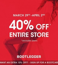 Perfect time to update your wardrobe! 😉 Starts Mar.29 @bootleggerjeans @northgate_bootiecrew