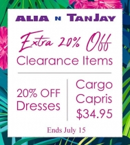 Great savings at Alia N Tan Jay! 👗Too many to lists! 🗒 ✏ On Now Until July 15 at Northgate Mall.