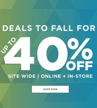 THE DEALS TO FALL FOR SALE WITH UP TO 40% OFF STOREWIDE ON ALL NEW FALL ARRIVALS. Select styles. Some restrictions may apply. Visit Bluenotes in the Northgate Mall!