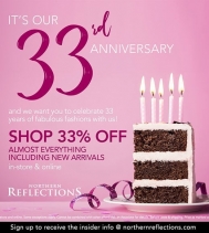It's @N_Reflections 33rd Anniversary! ENJOY 33% OFF almost everything, including Newest Arrivals! Ask a Northern Reflections Associate for details.
#northernreflections # northern #nr #anniversary #shoppingevent