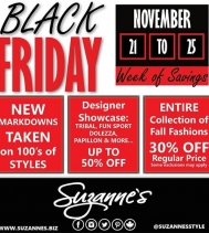 Black Friday Week of Savings!
#SuzannesStyle  #blackfriday