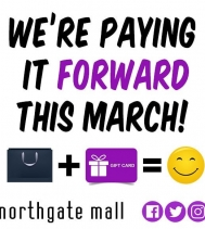 WE'RE PAYING IT FORWARD THIS MARCH!! ➡️ Throughout the month of March shop Northgate Mall and your Shopping Purchase 🛍 could be GIFTED 🙌 to you at Random!! 😀
#PayingItForward #giveaways #yqr #shopping