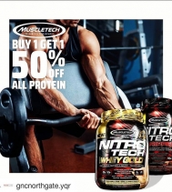 GNC in Northgate Mall has an AMAZING DEAL on MuscleTech Protein this weekend!! STOCK UP on your Protein!
Until March 30th: BUY ONE, GET ONE 50% OFF - MIX & MATCH your favorite @muscletech PROTEIN!!
#GNCNORTHGATE #sale