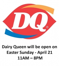Dairy Queen in Northgate Mall will open Easter Sunday from 11AM - 8PM. Please use the South Entrance of the mall located between Lowe's & Shoppers Drug Mart.
#HappyEaster #icecream #treats