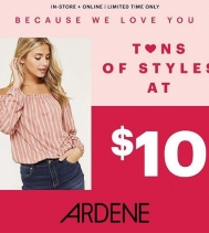 Ardene loves you! Be ready for Galentine’s Day with tons of styles starting at $10. Some restrictions apply. #ardenelove