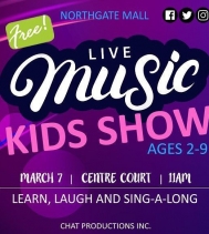 FUN for EVERYONE! 🎉
Join Chat Productions 🎶Live Musical Family Entertainment🎶! Show starts at 11AM | Centre Court 
Limited seating is available | 30 Minute Show

Learn, Laugh And Sing-a-Long with us!
#yqrfamilyfun #free #musicalevent #puppetshow 