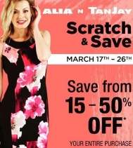 #scratchandsave at Alia n Tanjay! On until Mar.26 #saving #shop #yqr