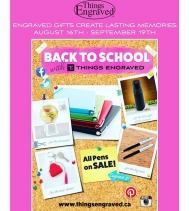 Visit @thingsengraved for their Back to School Sale! Starts Aug 16th - Sept 19th. #backtoschool #shopping