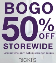 New Arrivals. Sale Styles. It's ALL IN. Buy One Get One 50% Off STOREWIDE is on now for a limited time! Some exclusions apply. Ask in store for details.
