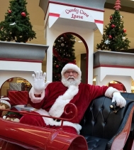 The power is on at Northgate Mall! Come and say hi to Santa, he will be here untill 7:30PM. The Mall will be open untill 9PM tonight!