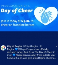 It’s Official! 
#dayofcheer 🙌🏽💙 #weareinthistogether