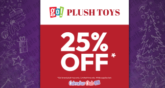 25% Off All GO! Brand Plush