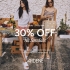 30% OFF all sandals 