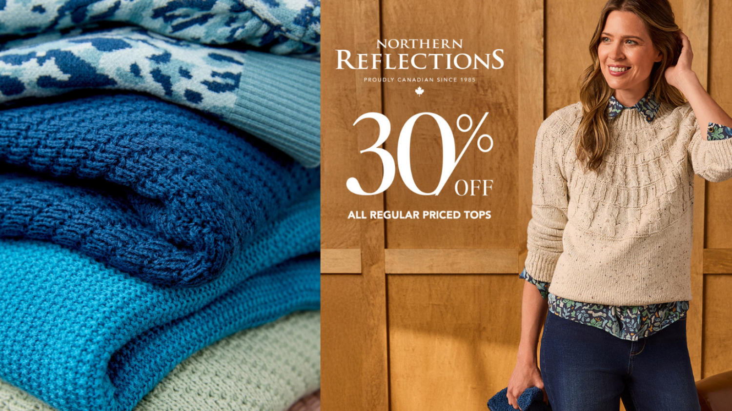 30% off regular-priced tops 