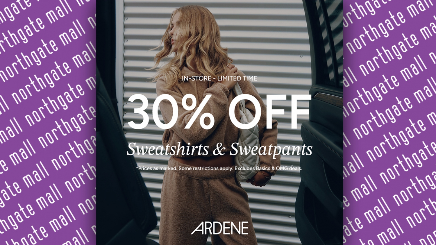 30% OFF Sweatshirts & Sweatpants 