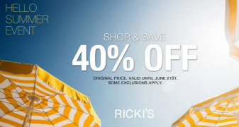 40% OFF the entire store 