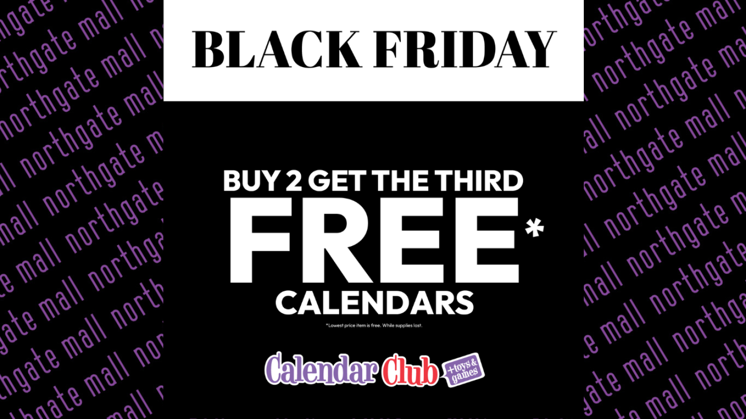Black Friday Calendar Club