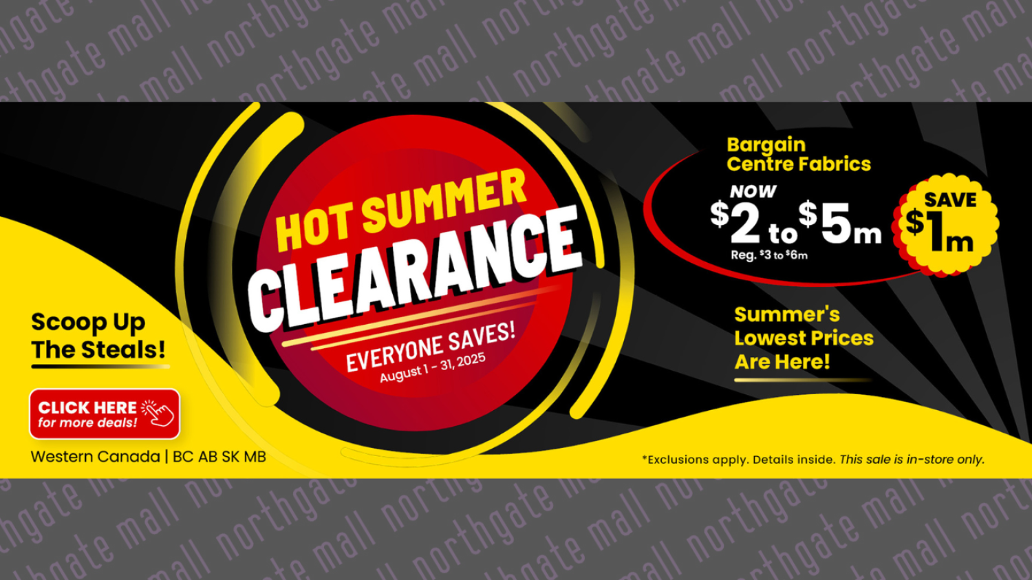 Hot Summer Clearance!