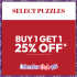 Puzzles Buy 1 Get 1 25% off	