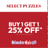Select Puzzles Buy 1 Get 1 25% off*	
