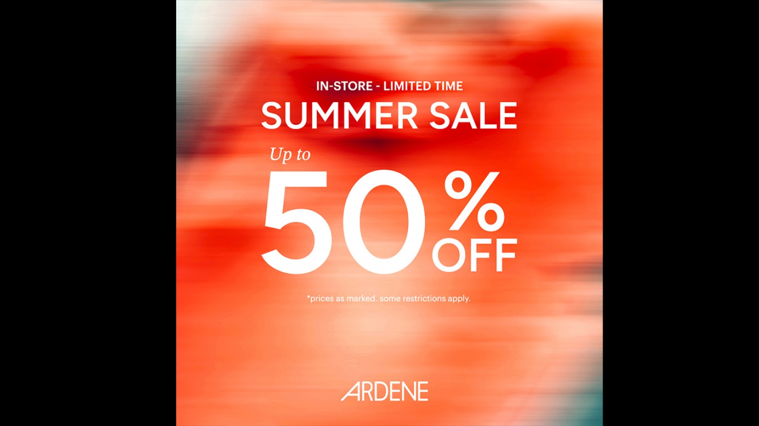 Summer Sale – Up to 50% off