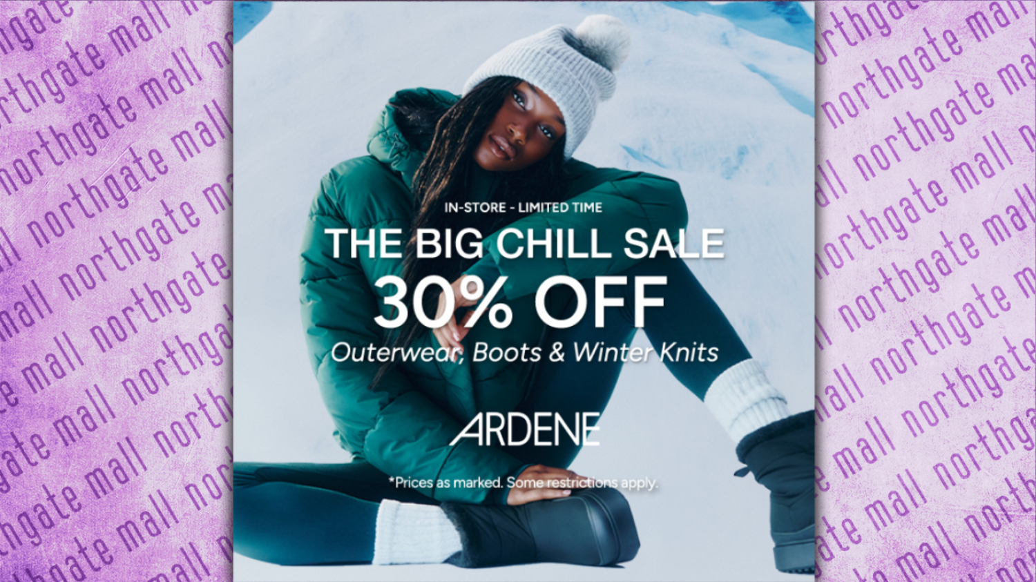 THE BIG CHILL SALE #ardenelove	