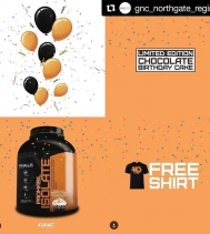 🎈Exclusively at GNC ca LIMITED EDITION CHOCOLATE BIRTHDAY CAKE 🎂 flavor in Promasil Isolate! 🎈Each person who purchases the limited flavor will also receive a FREE 👕 10 year anniversary t-shirt! Supplies are limited, so be sure to grab one bef