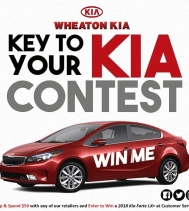 🚘 Key To Your KIA Contest 🚘
One lucky shopper will drive away in Red Bombshell! Visit Customer Service for all the details...
Wheaton KIA #yqr #cargiveaway #shopandspend50 #win