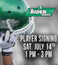 🏈💚 Come and Meet Willie Jefferson & Zack Evans at the Rider Store this Saturday July 14th from 1PM - 3PM!! 🏈💚
#riderpride #yqr #playerappearance #ridernation