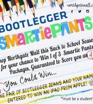 🍎Back to School🍎with Northgate Mall and Bootlegger! Shop and Enter to WIN one pair of Jeans 👖 and your name will be also Entered to WIN IPAD from Apple! 🎉📚
#backtoschoolshopping #giveaway #yqr @northgate_bootiecrew