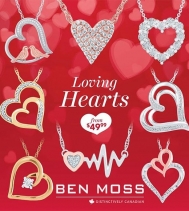 Worn close to the heart ❤ Ben Moss's Loving Hearts Collection is the perfect gift to show your love, this Valentine's Day.💘
