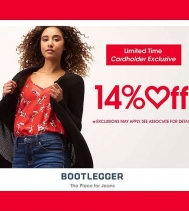 Limited time Cardholder Exclusive, Save 14% Off 
Feb. 12 to  Feb. 14