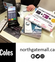 Another Lucky Shopper at Coles book store in the Northgate Mall!! 🤩🎉🛍➡️ This March shop the Northgate Mall and your Shopping Purchase 🛍 could be GIFTED 🙌 to you at RANDOM!!
@northgateyqr #PayingItForward #giveaways #shopping #yqr