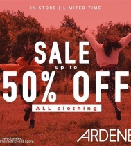 Up to 50% Off all Clothing!
#ardenlove🧡
.
.
Restrictions apply